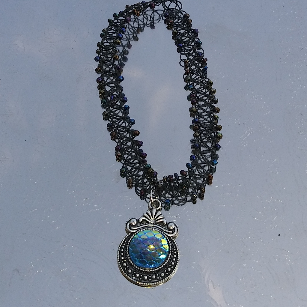 Mermaid Scale Charm Neckalce